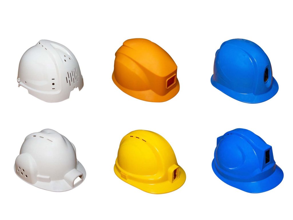 Safety helmet injection molding