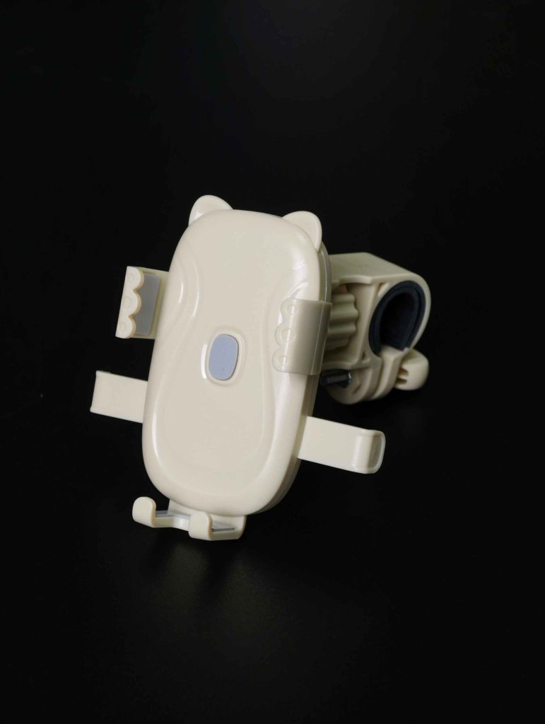 Cream cat phone holder for electric scooter and e-bike handlebar