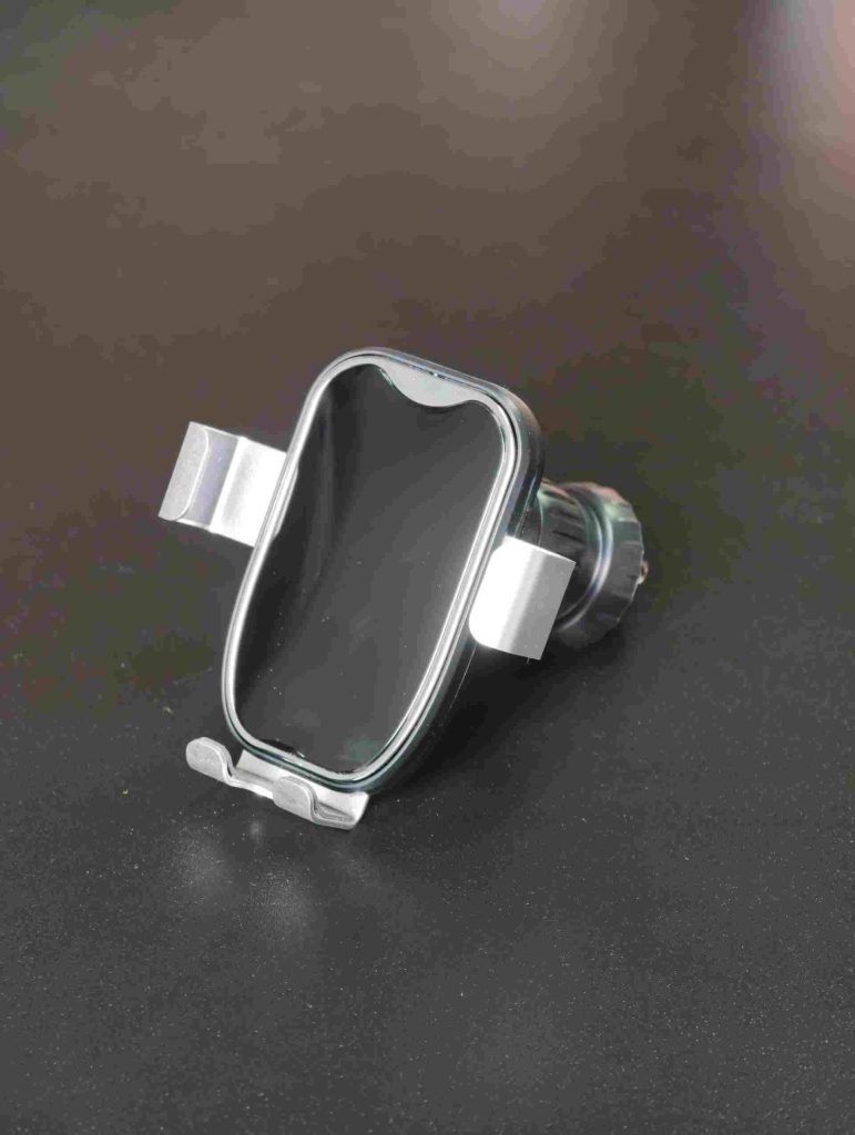 Black car air vent phone mount for smartphone navigation