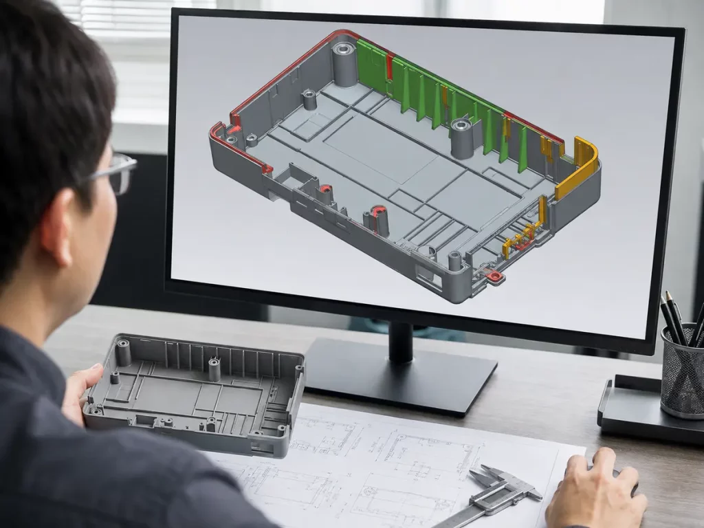 injection molding DFM review for plastic housing design